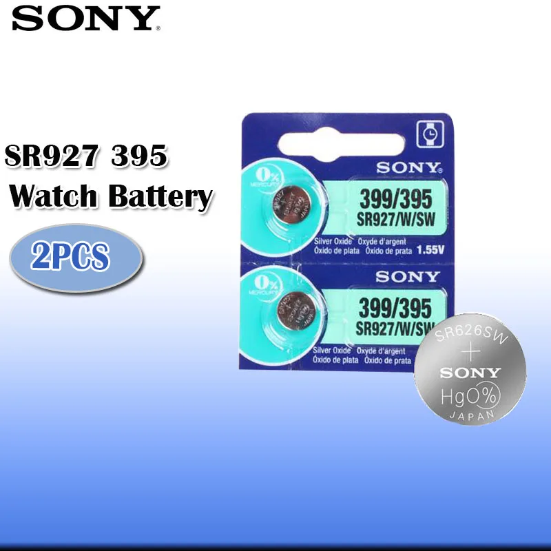 Батарейка для часов 395 SR927SW 399 SR927W LR927 AG7 100% оригинальный бренд 2 шт. | Электроника