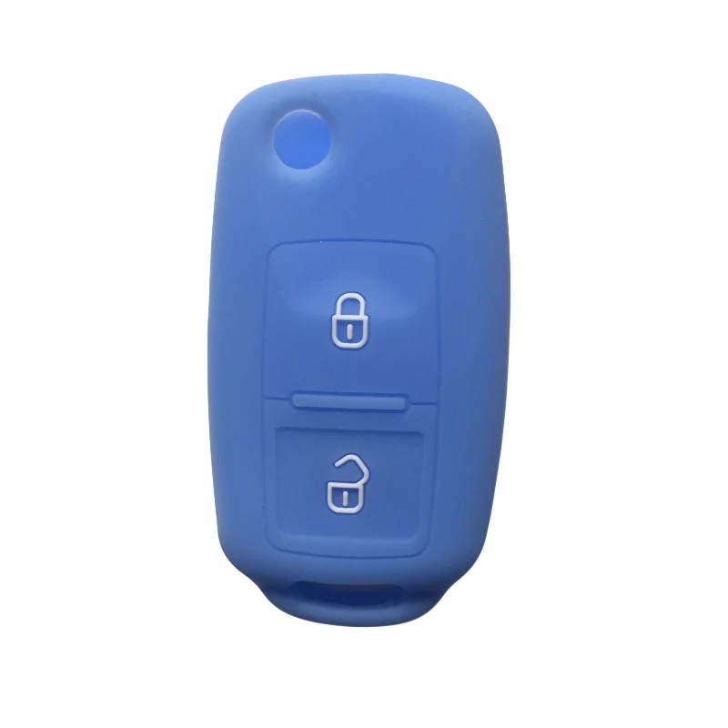Чехол книжка для автомобильного ключа с 2 кнопками Volkswagen VW Amarok Polo Golf Mk4 Mk5 Bora Jetta Seat