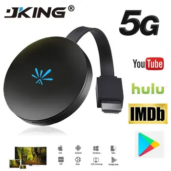 

JKING G6 TV Stick 5GHz Video WiFi Display Dongle HD Digital HDMI Media Video Streamer TV Receiver For Chromecast 2