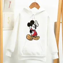 

Disney Women Men Casual Sweatshirts Harajuku Mickey Mouse Printed Woman Oversized Hoodies 2021 Korean Casual Loose Pullovers Y2K