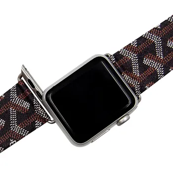 

Genuine Leather Strap For Apple Watch 5 4 Band 42mm 44mm for iWatch 3 2 Band 38mm 40mm Bracelet Wrist Pattern Leather Watchband
