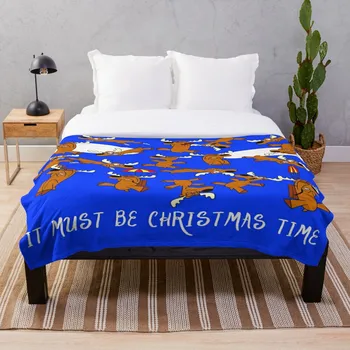 

Rain Deer Throw Blanket Soft Sherpa Blanket Bed Sheet Single Knee Blanket Office Nap Blanket