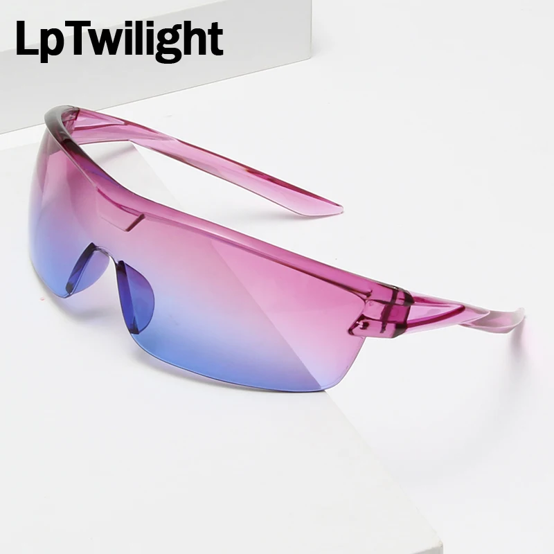Tanie LpTwilight Fashion okulary przeciwsłoneczne sportowe bezramowe galaretki przezroczyste damskie cukierkowe