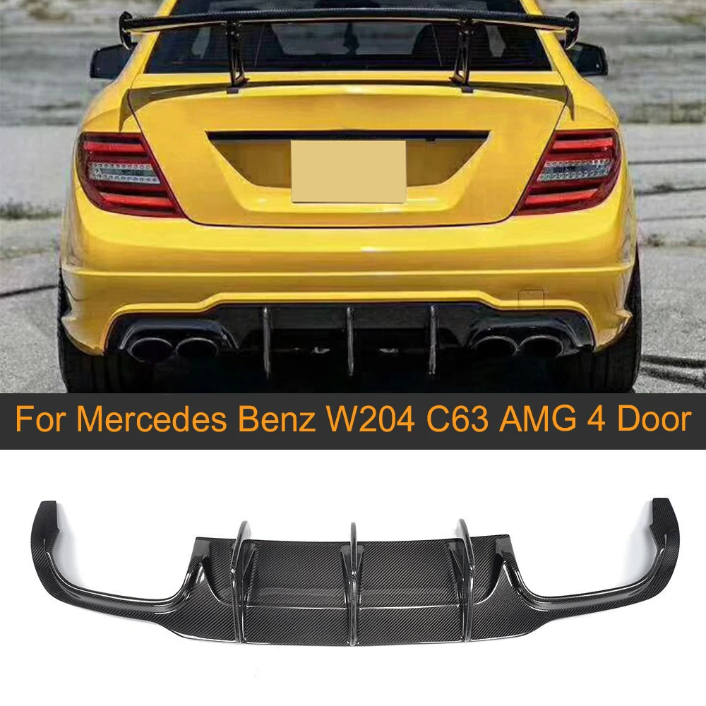 Диффузор для заднего бампера автомобиля из углеродного волокна Mercedes Benz W204 C63 AMG C300