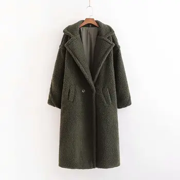 

Woah 2019 Xd90-2699 European and American fashionable fleece coat
