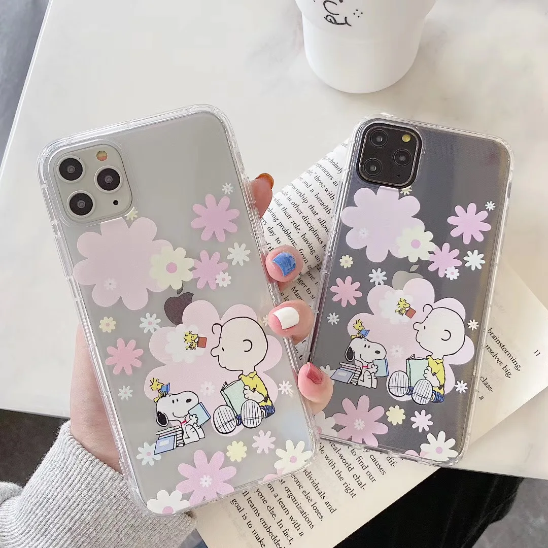 Милые Мультяшные прозрачные Минни Джерри чехол для телефона iPhone 11 pro X Max XS XR 7 8 6S