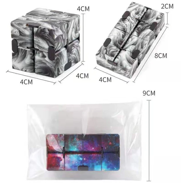Galaxy Infinity Cube Figet Anti Stress Toys Kids Autism ADHD Anxiety Therapy Cubo Infinito Antiestres Adults Niño 6