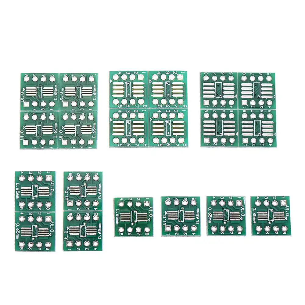 CLAITE 60/100/200/400 шт 0,65 мм TSSOP8 SSOP8 SOP8 для DIP8 Interposer модуль адаптер для печатной платы пластина