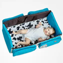 Новая многофункциональная складная кроватка с москитной сеткой, Большая вместительная сумка для мамы и ребенка