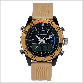 

Three Da Li Hao Golden Three Needle Male Motion Waterproof Personality Trend Wrist Watch Double Display Noctilucent