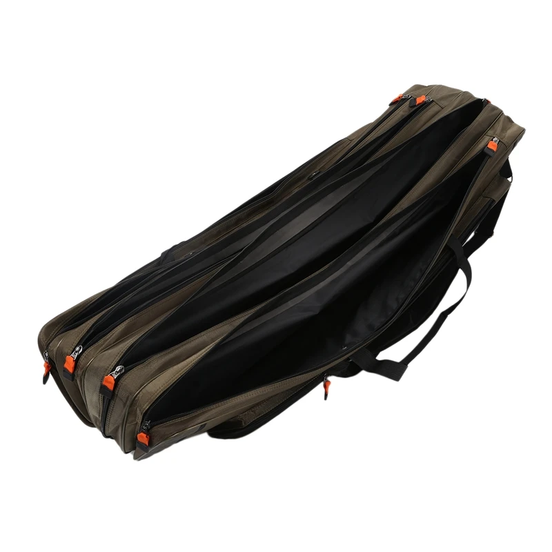 TOP!-Fishing Tackle Bag Large Capacity Fishing Bag 4 Layer Thick Waterproof Fishing Rod Package 120Mm