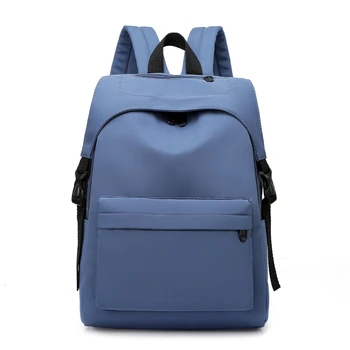 

Ins Style Solid Retro Backpack Teenager Large Capacity School Backpacks Men's Outdoor Waterproof Knapsack 15.6" Laptop Backpacks