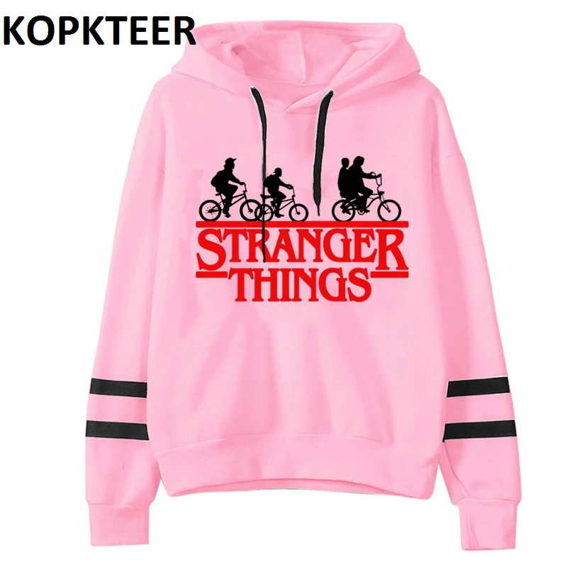 Женская толстовка с капюшоном Stranger Things 3 готический пуловер длинным рукавом в