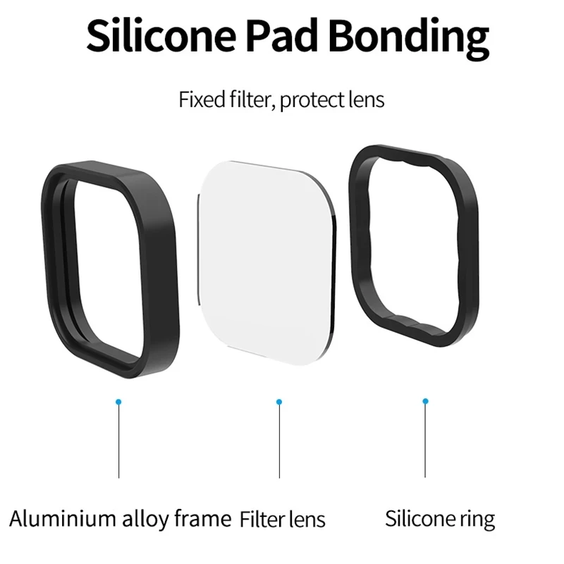 Telesin-conjunto de Filtros Polarizados para Câmera Compatível com Gopro Protetor de Lente Acessórios de Câmera de Ação Fotográfica Hero 6 5 9 8 7 - Image 5