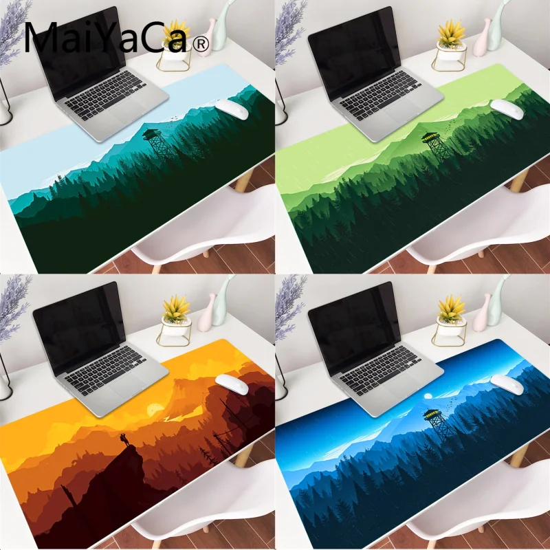 MaiYaCa Deep forest firewatch красивый коврик для мышки в стиле аниме игровой мыши большой Deak