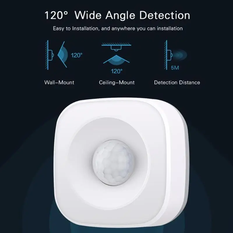 Wi-Fi де Каса Inteligente PIR датчик обнаружения de Movimento Sem Fio Do Alarme De Assaltante seguurancha Каса Inteligente 2,4 ГГц