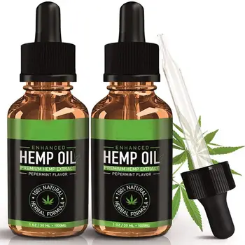 

Essential Oils Organic Hemp Seed Oil Herbal Drops Body Relieve Stress Oil Facial Body Care Pain Relief Anti Anxiety Skin Care