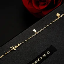 Японский и корейский стиль мода простой Регулируемый любовь ножной браслет женские 925 пробы кольцо на лодыжки аксессуары двухцветные на выбор