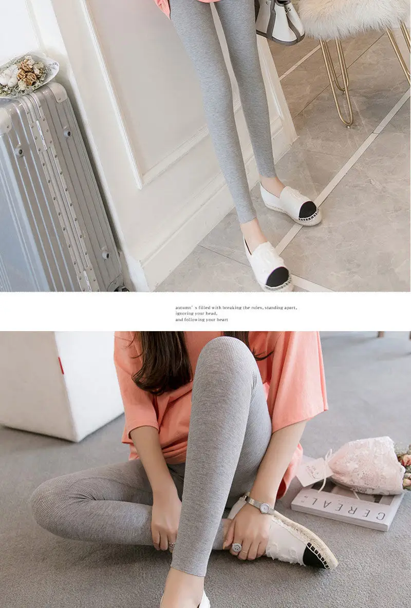 Pregnant Women Basic leggings Pants Maternity Clothes Trousers Spring Autumn Winter Plus Velvet Pants Maternity Out Wear