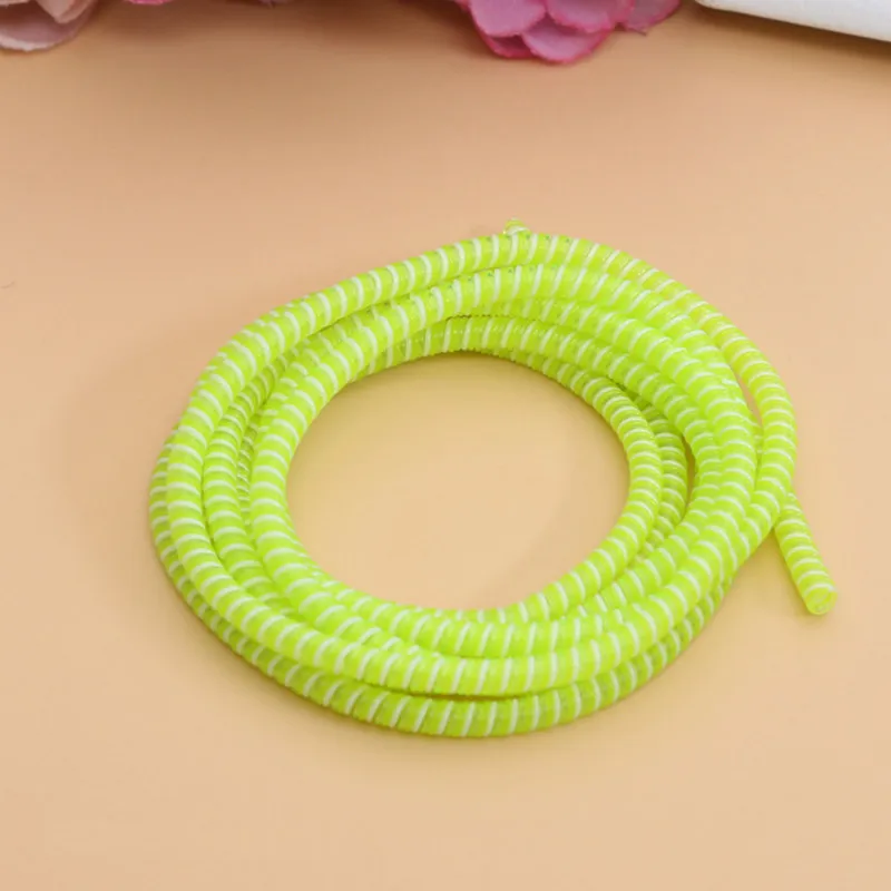 

Cable protector winder Data Line Case Rope Protection Data Cable Cover 1.4M ochrona na kabel Spring twine For iPhone Android USB