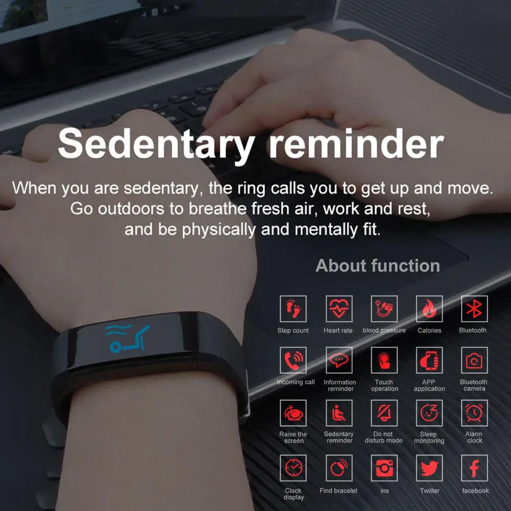 115 PLUS Color Screen Smart Bracelet Sports Pedometer Watch Fitness Running Walking Tracker Heart Rate Pedometer Smart Band