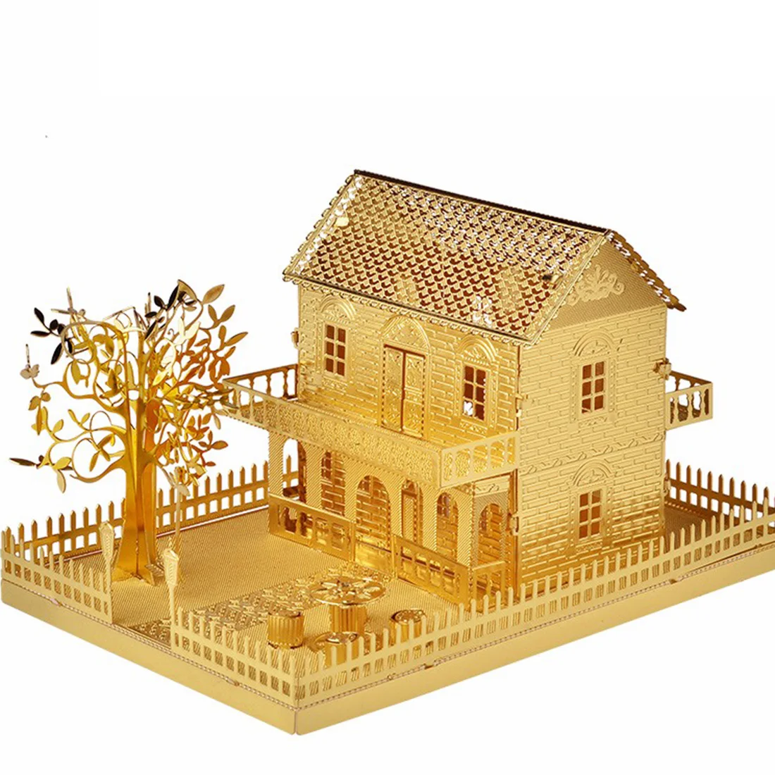 3D DIY Металлические пазлы, сборная игрушка-головоломка, подарок, архитектура, модель здания, наборы для декора дома и офиса