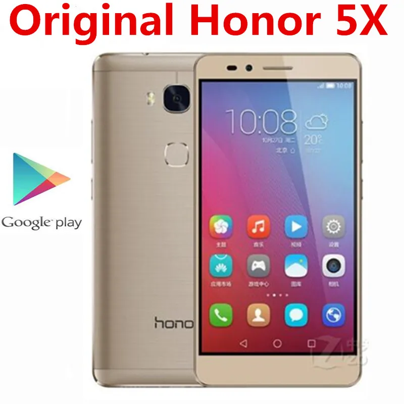 Оригинальный Смартфон Honor 5X 4G LTE телефон с экраном 5 дюйма FHD 3000x615 ОЗУ 3 ГБ ПЗУ 16 Гб