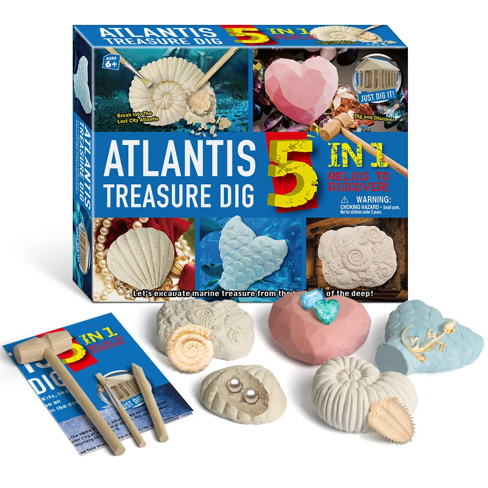 

Archeological Excavation Tool Pearl Pirate Set Children's Puzzle DIY Toy Gift