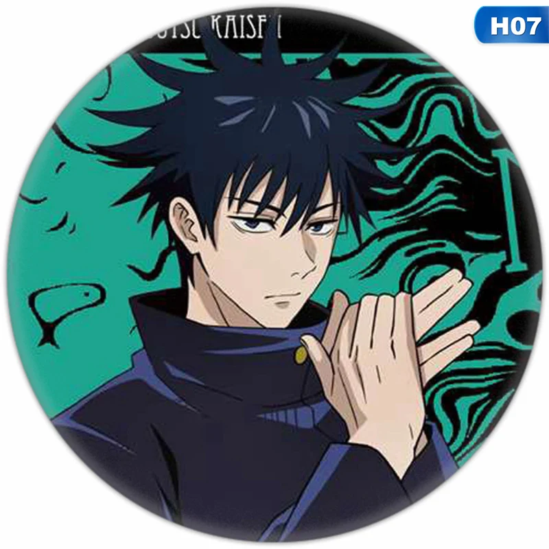 Anime Jujutsu Kaisen Badges Itadori Yuji Nobara Fushiguro Megumi Inumaki  Toge Round Brooch Pins Clothing Bag Lapel Button Gift - AliExpress