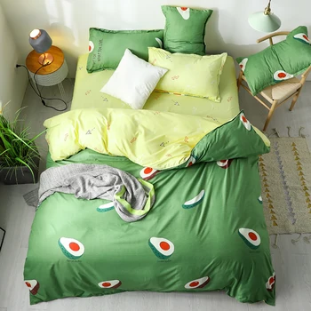 

Thumbedding Avocado Bedding Set Green Simple Fresh Soft King Size Duvet Cover Arrow Queen Full Twin Single High End Bed Set