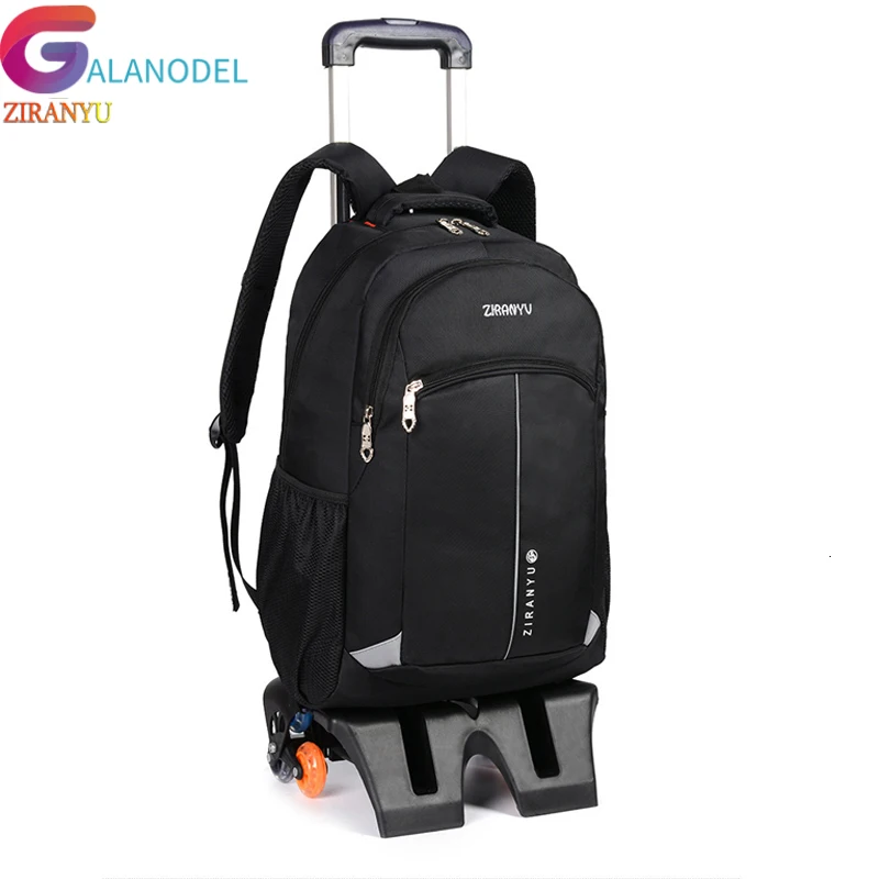 

Rolling High-capacity Student Shoulder Backpack ZIRANYU Luggage Children Trolley Suitcases Wheel Cabin Travel Duffle School Bag