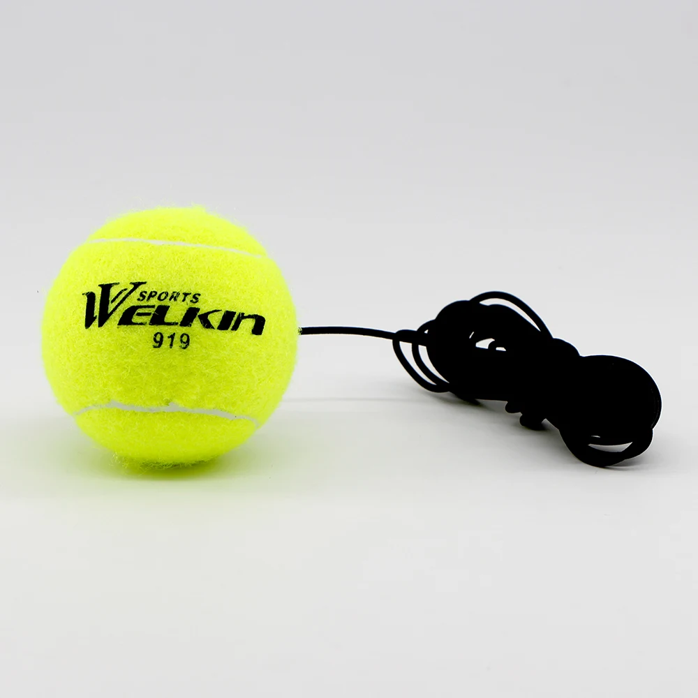 Tennis Balls With Elastic Rope Cricket Training Rubber Ball For Beginner