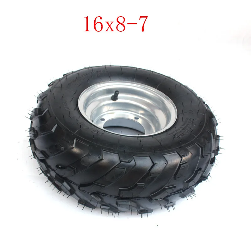Высококачественный картинг детская коляска ATV UTV 16X8-7 дюймов бескамерное колесо шины Go Kart Нобби