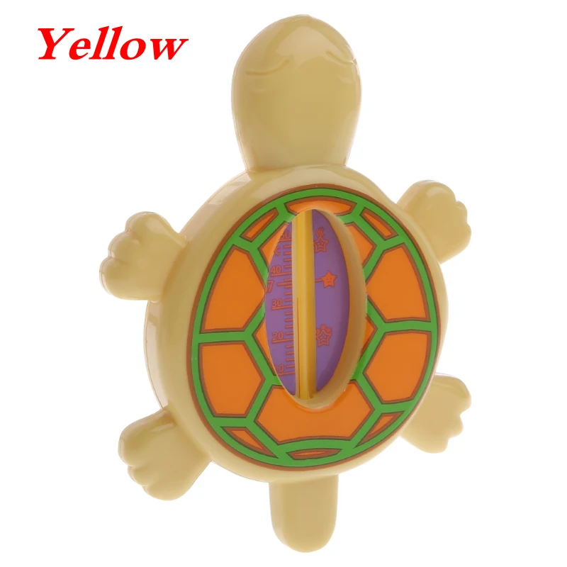 Baby Infant Bath Tub Water Temperature Tester Animal Cartoon Turtle Thermometer DXAD - Цвет: Yellow