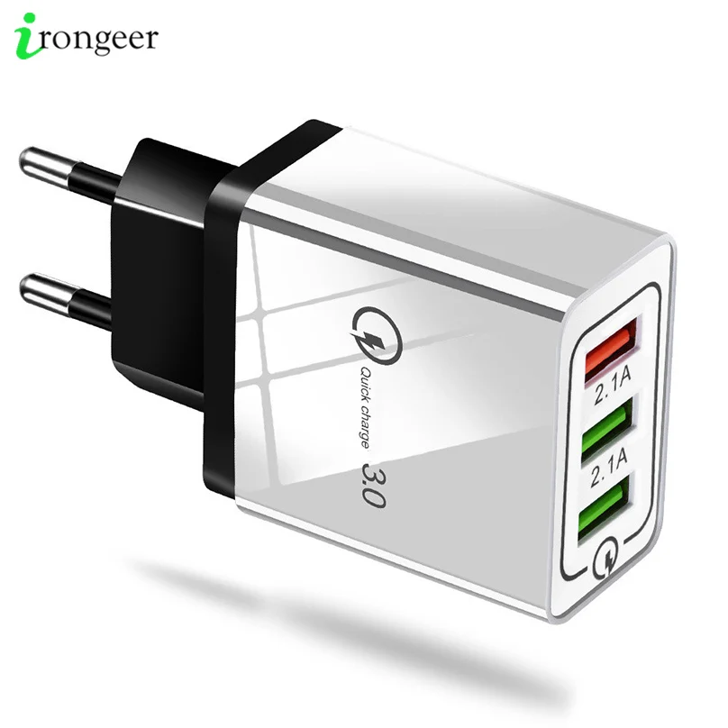 Quick Charge 3.0 USB Phone Charger For Samsung S8 S9 Huawei Mate 30 Pro Fast Wall Charging For iPhone 11 Pro Max 7 8 X XS iPad