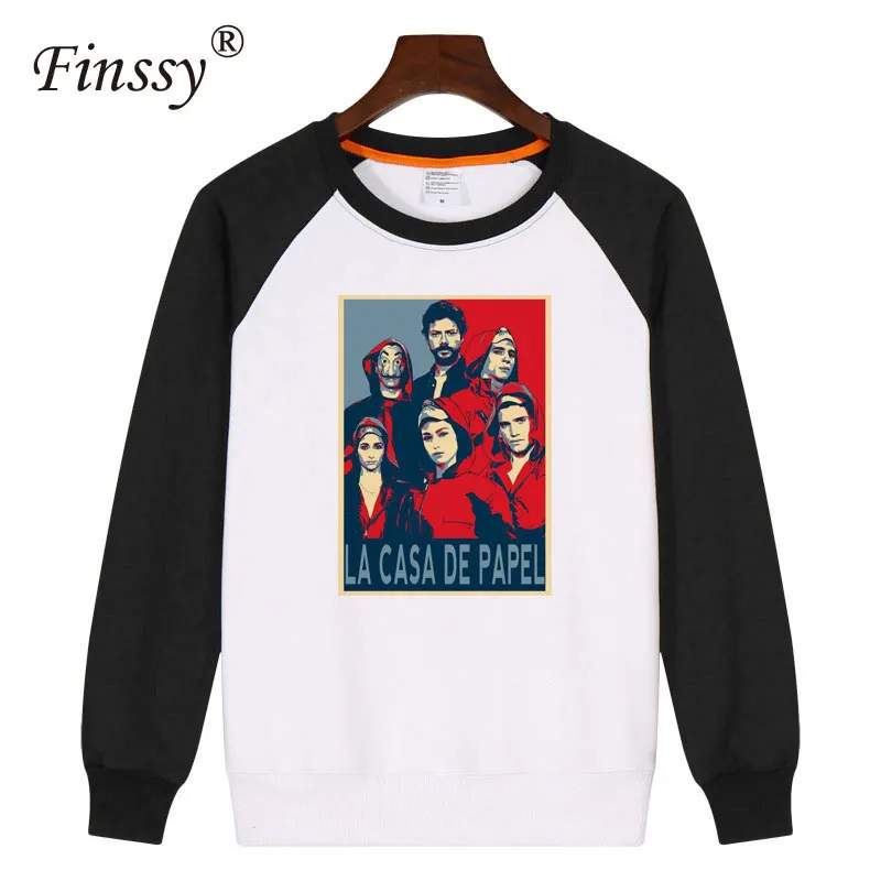 TF95-03B Мужские La Casa De Papel Money Heist House Of paper, женские и мужские зимние теплые толстовки с длинным рукавом и принтом, пальто в стиле хип-хоп, одежда - Цвет: TF95-03B