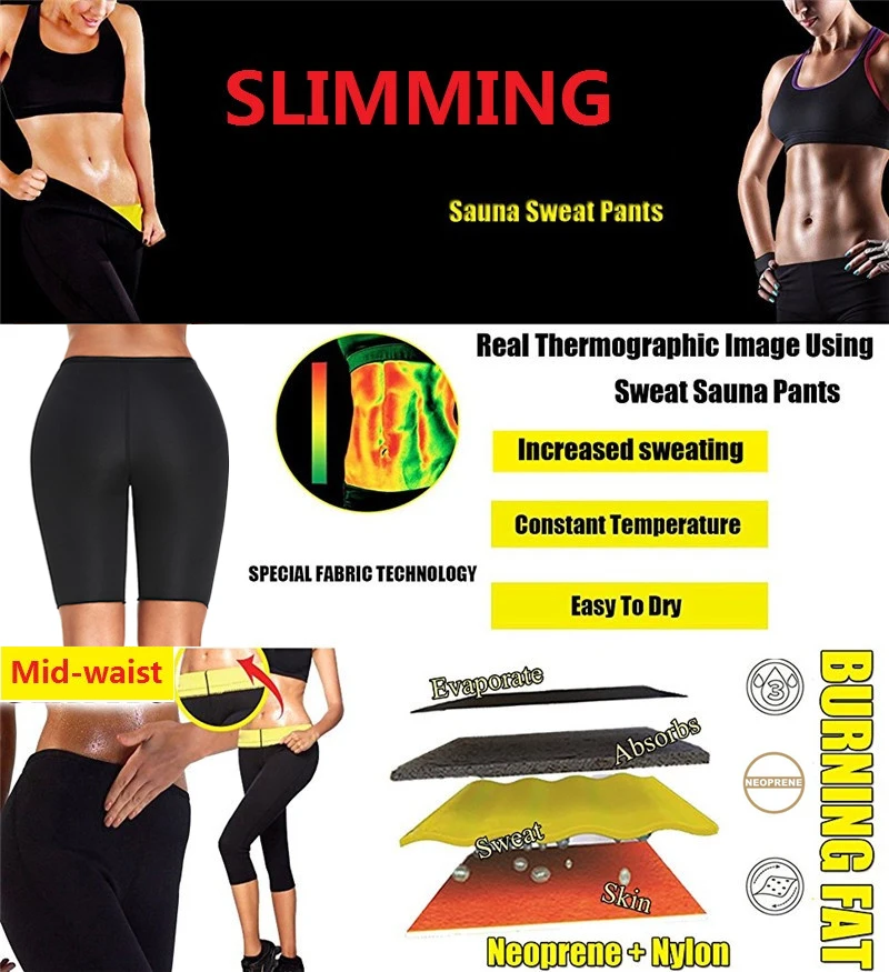 best shapewear for women Twinso Women Neoprene Sauna Pant Slimming Waist Trainer Gym Short Capris Sports Leggings Body Shaper Slim Tummy Control Panties shapewear