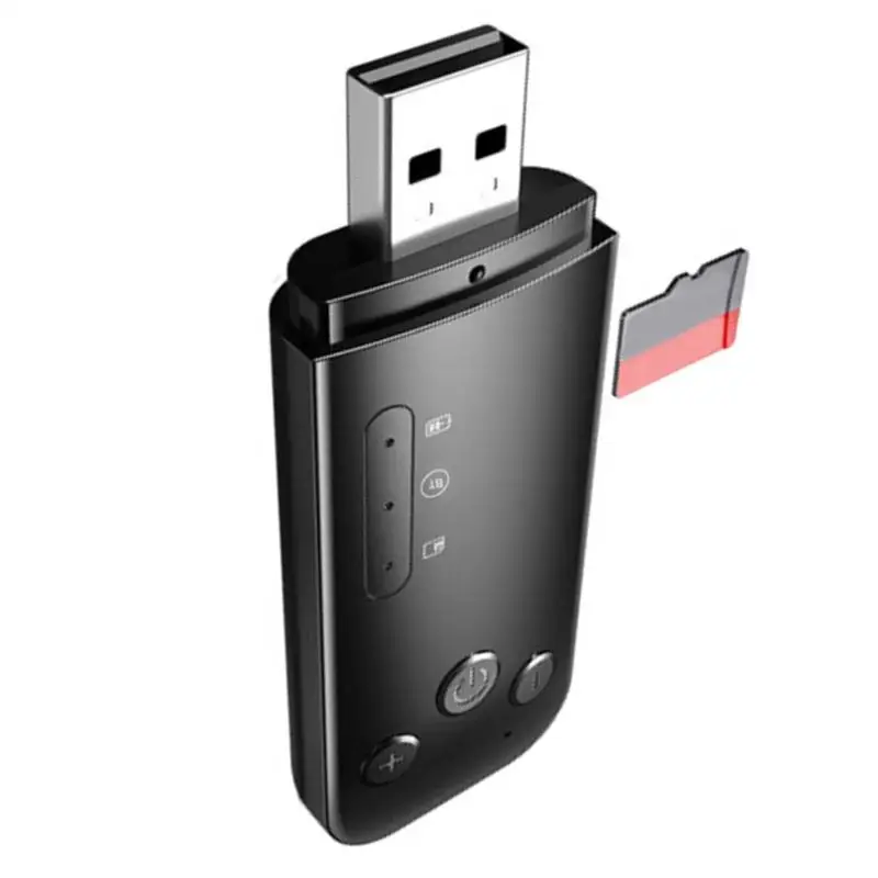 Высококачественный Bluetooth приемник передатчик AUX беспроводной адаптер Поддержка TF карты Встроенный микрофон Портативный беспроводной приемник стерео