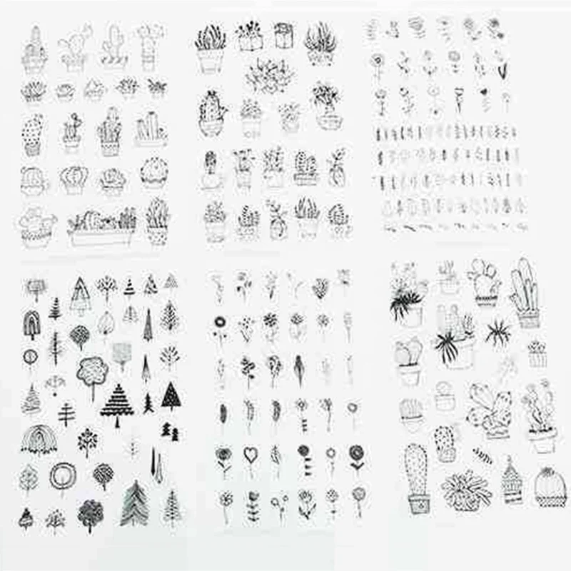 6 шт./компл. мини-юбка для девочек, принт с героями мультфильмов Kawaii, завод клейкий блокнот для заметок Тетрадь канцелярские наклейки детских наклеек, канцелярские принадлежности