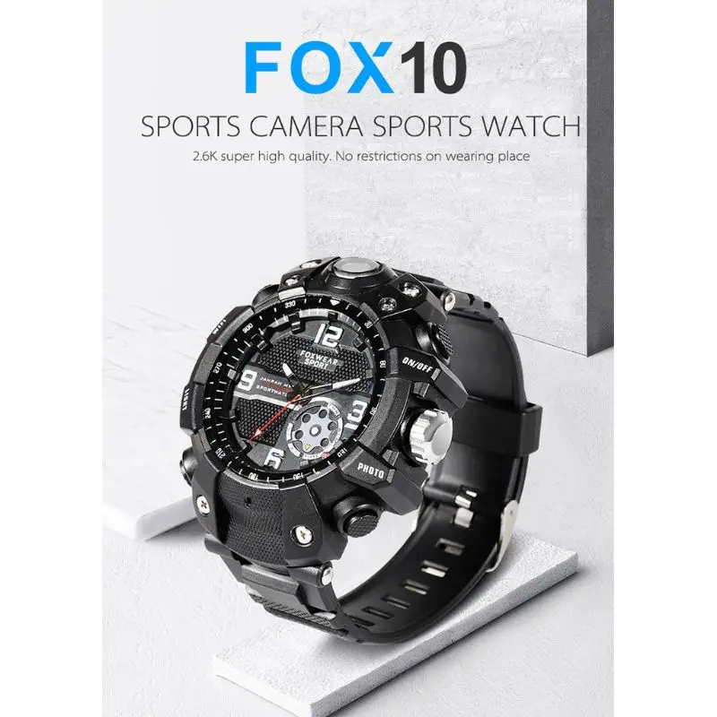 FOX10 голос/аудио USB рекордер мини Спортивная камера часы HD видеокамера