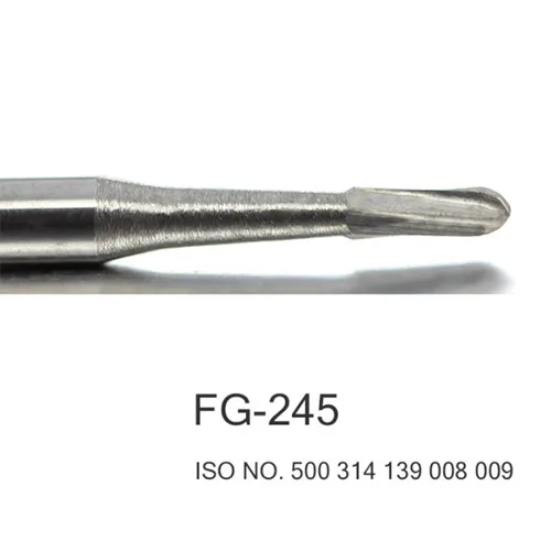 

50pcs Dental Carbide Burs Pear-Shaped Tungsten Steel Bur FG 245