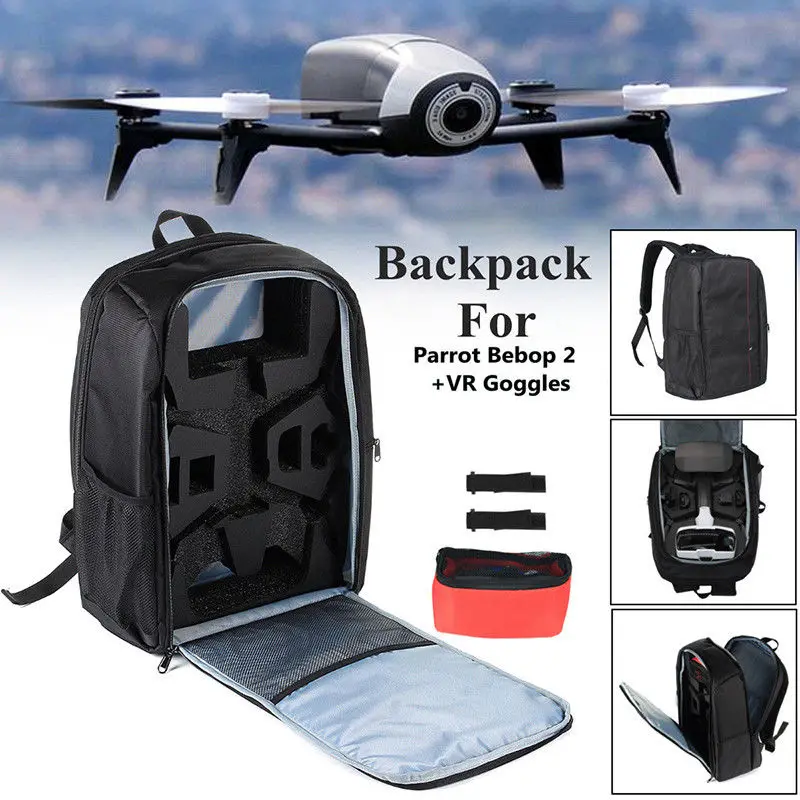 

Portable Backpack Carrying Case for Parrot Bebop 2 Power FPV Drone ALS88