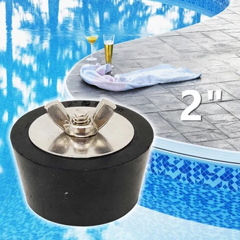 

Winter Pool Winterizing Plug Swimming Pool Winter Expansion Plugs with Stainless Steel Screw Heavy Duty Rubber TXTB1