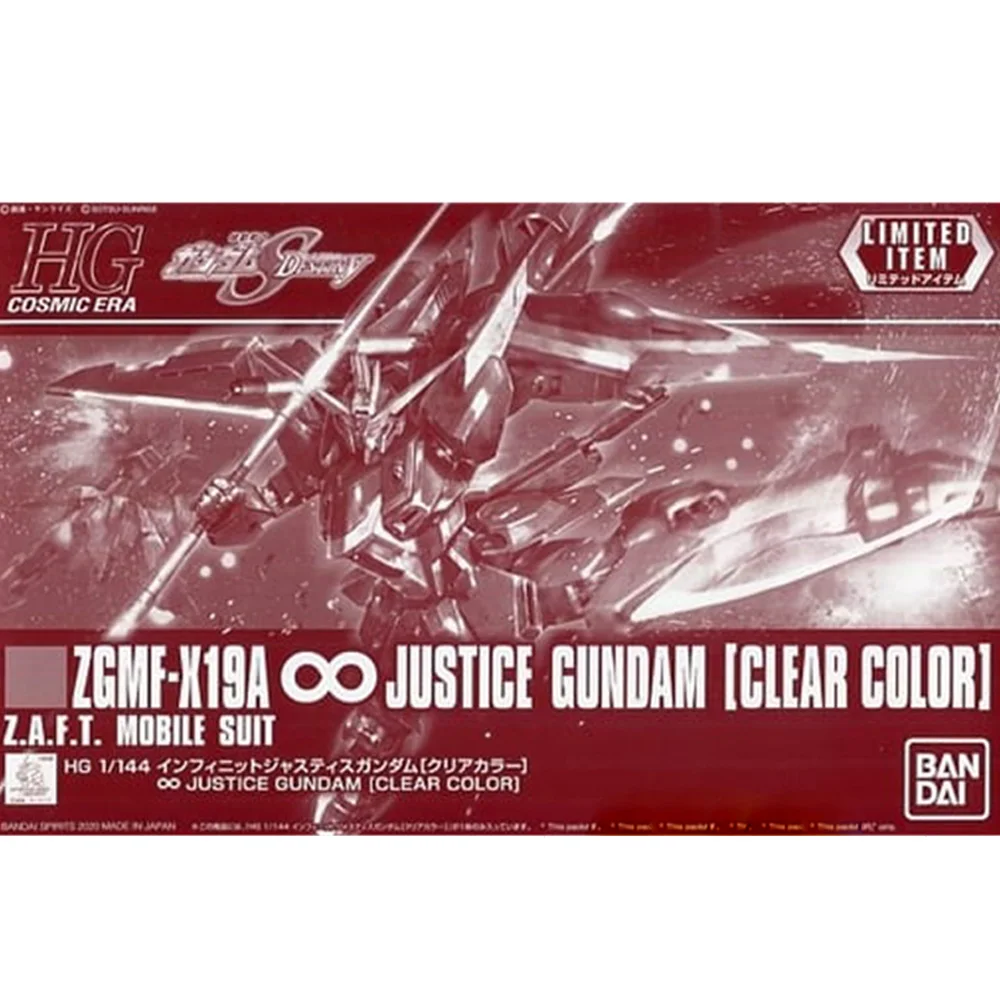 Bandai HGUC 1/144 бесконечная справедливость цвет прозрачный соответствие местности