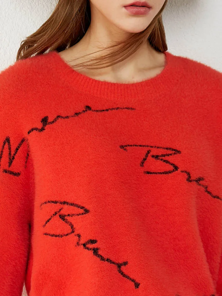 Amii Minimalism Winter Sweaters For Women Fashion