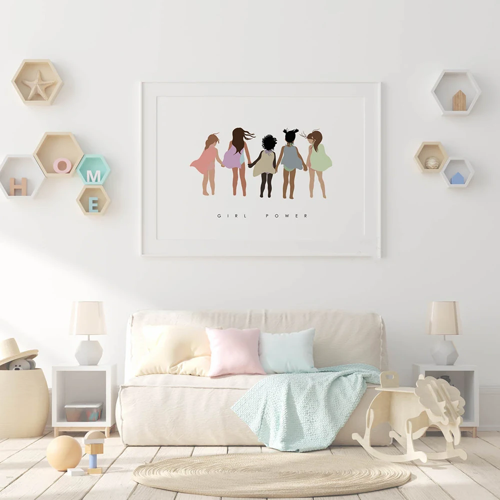 Feminist-Poster-Little-Girl-Power-Art-Prints-Girls-Gift-Inspirational-Modern-Wall-Art-Canvas-Painting-Pictures (1)