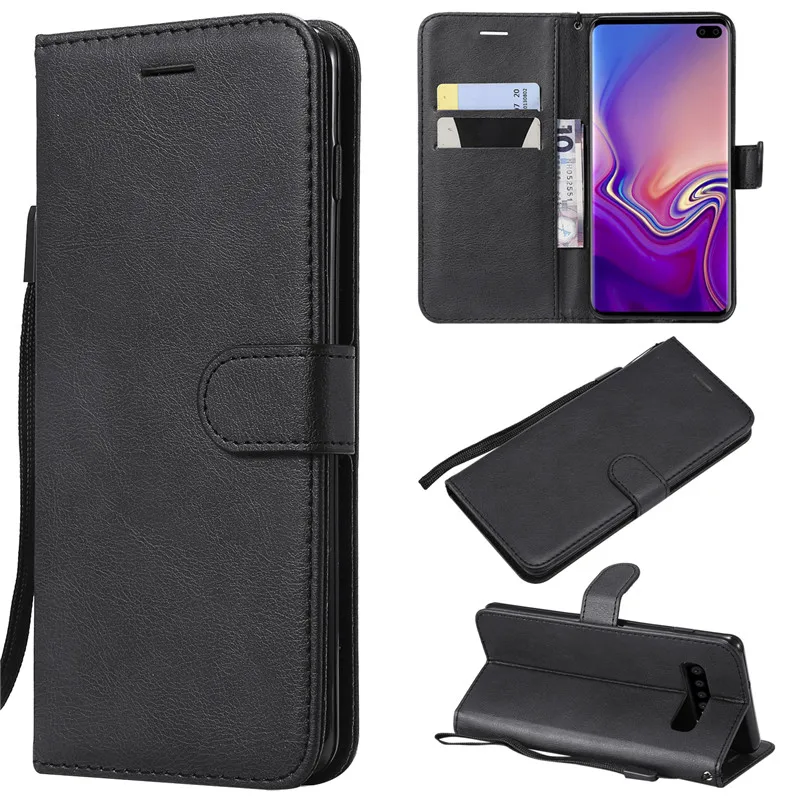 Для samsung Galaxy Note 10 Plus чехол кожаный чехол с откидной крышкой samsung S3 S4 S5 S6 край S7 край S8 S9 S10 плюс S10e Note 8 Note 9 чехол