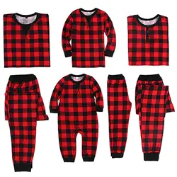 Семейный Рождественский пижамный комплект, теплая одежда для сна для мальчиков и девочек, одежда для сна, одежда для мамы и дочки