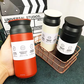 

Japanese Harajuku style thermos creative portable stainless steel handy cup Office outing outdoor thermo cup coffee mug travel