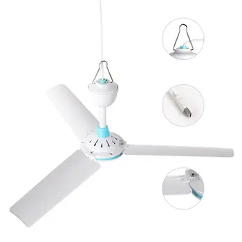 

5V Ceiling Fan Air Cooler Hanging USB Tent Fan for Home Bed Outdoor Camping Office